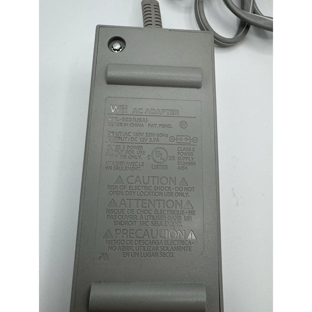 Genuine Nintendo Wii Power Supply RVL-002 - Original OEM AC Adapter